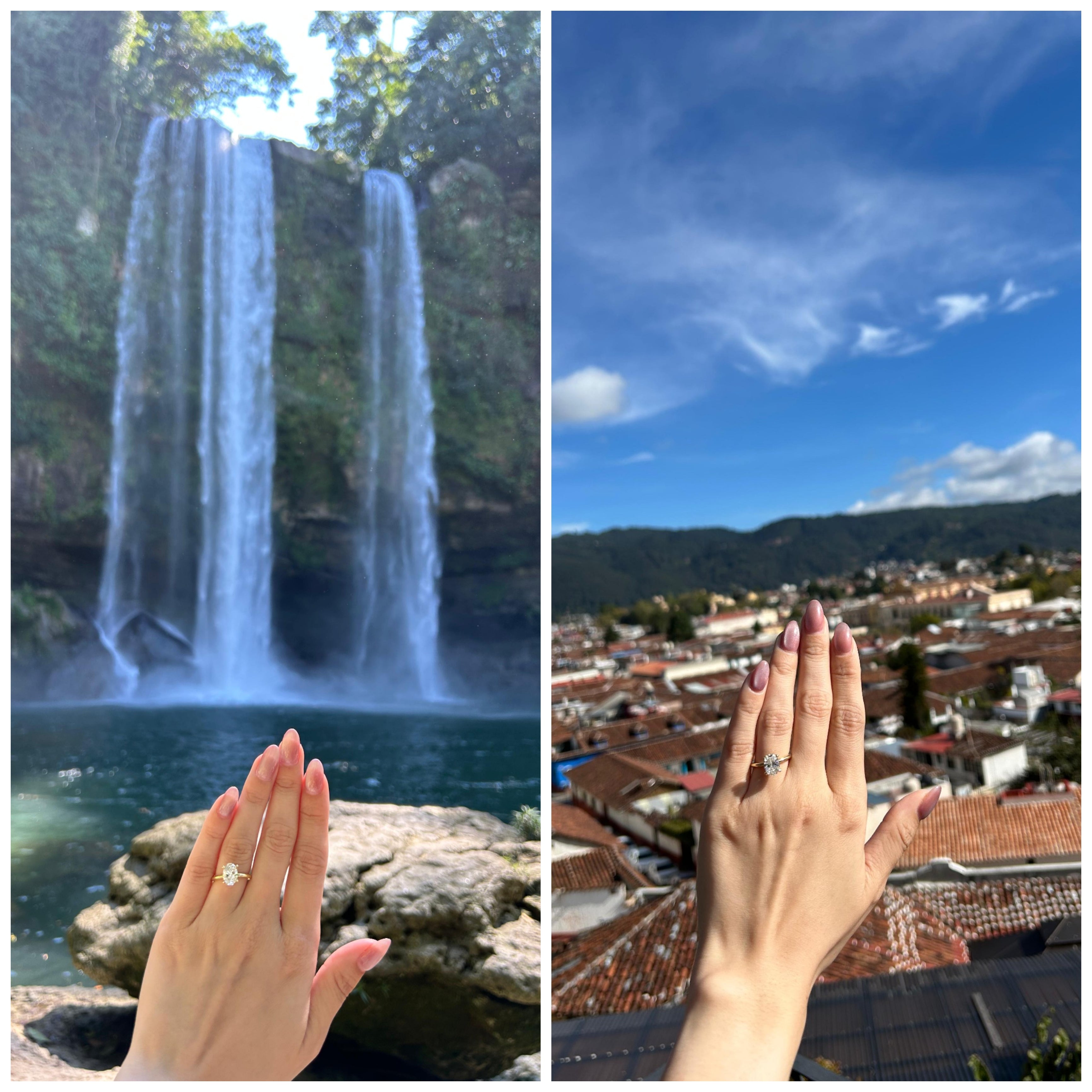 Fotos de clientes en la entrega