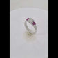 Anillo de compromiso AC-2010 diamante y zafiro