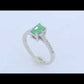 Anillo de compromiso con esmeralda AC-3354